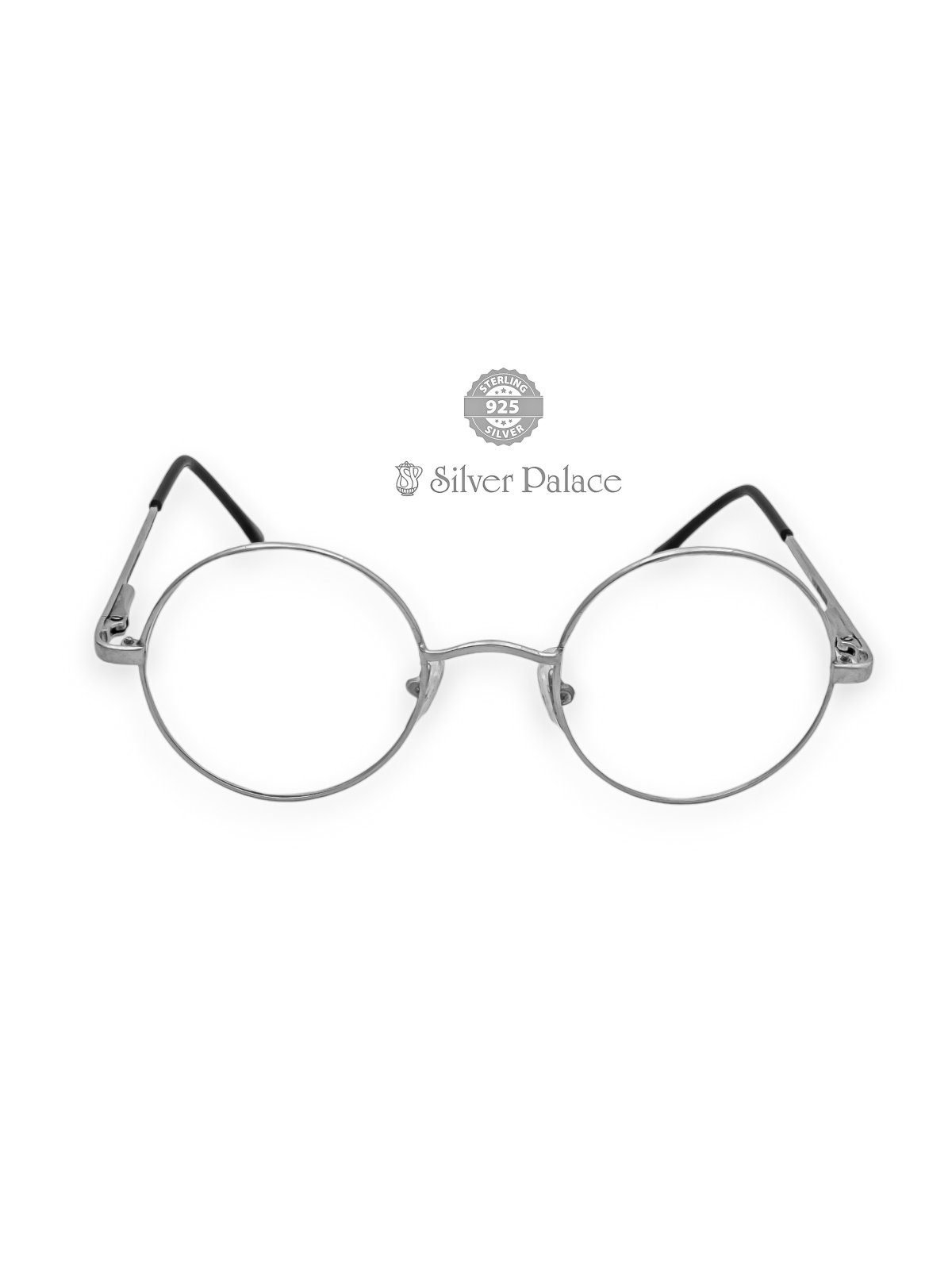 925 STERLING SILVER ROUND SHAPE EYE GLASS FOR MEN AND WOMEN