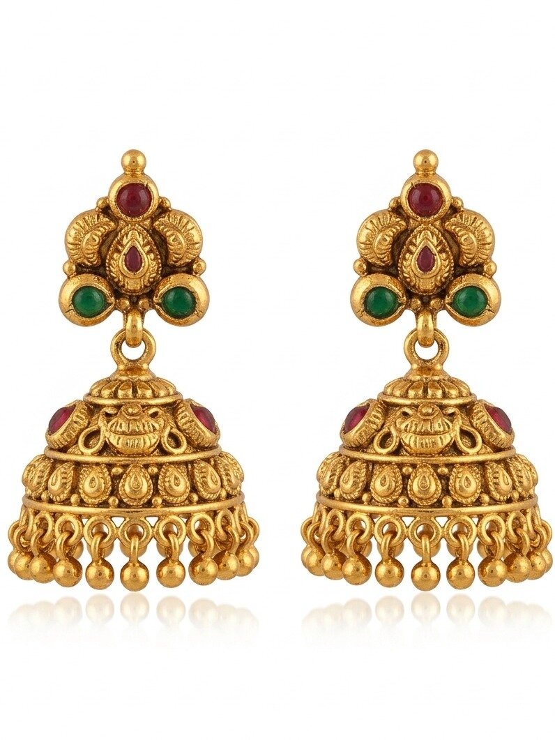 925 SILVER GOLD POLISHED ENAMEL DESIGN WITH EARRING ANITE COLLECTION 
