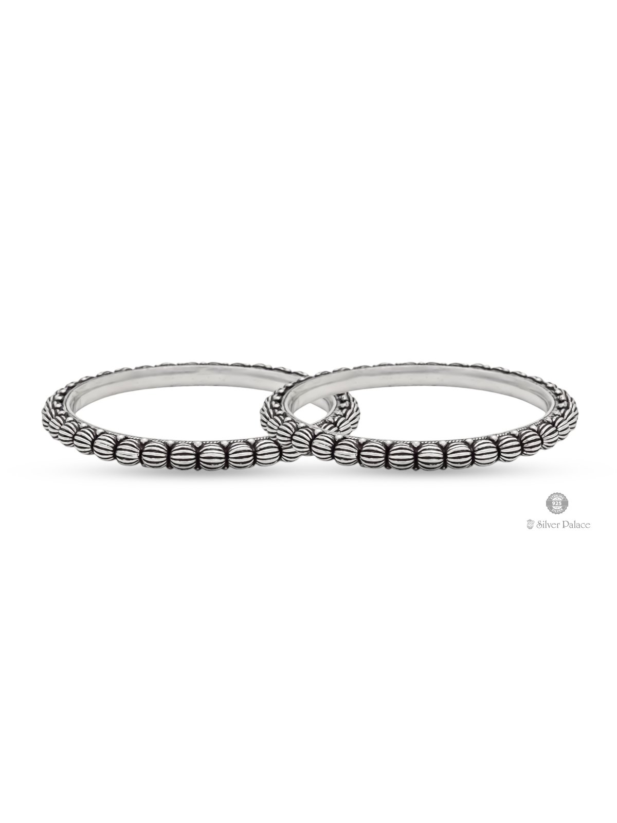 925 OXIDISED SILVER BEADS DESIGN BANGLES BHAVA COLLECTION 