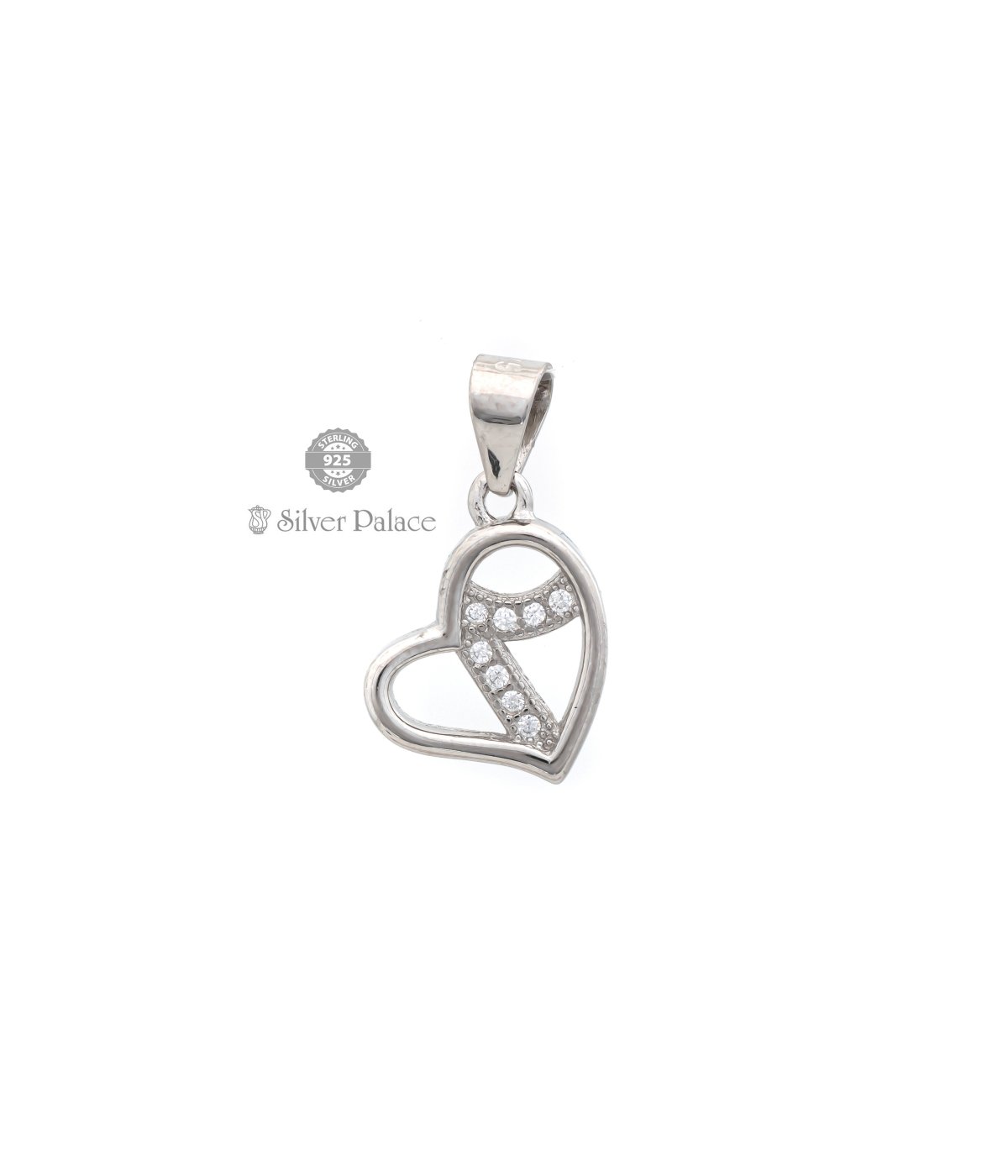 925 Sterling Silver Pendent Valentine Heart Shape CZ Pendant Locket For Girls 