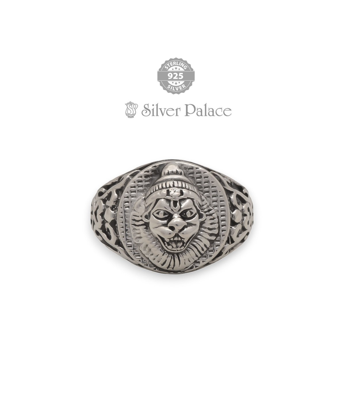 925.SILVER Divine Collection  Narasimhar Design Rings For Men