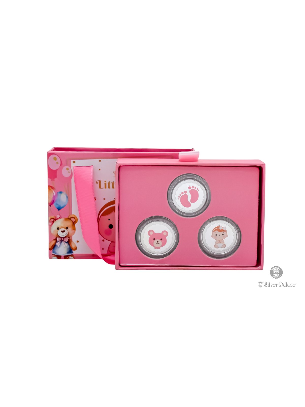 999 PURE SILVER ENAMEL GIFT COINS FOR KIDS 