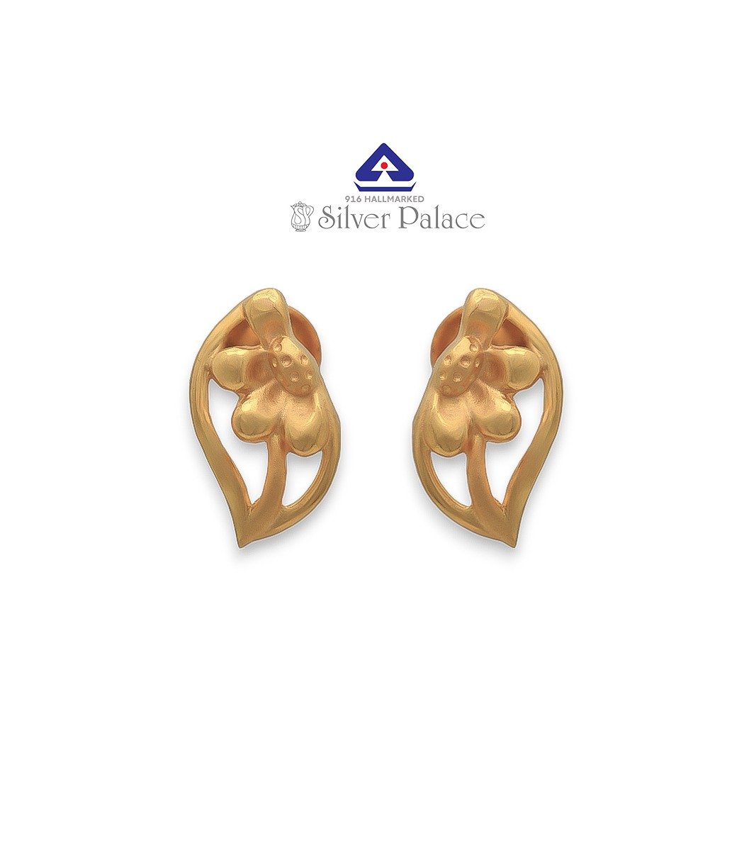 Kanche Collections  916 Gold fancy Earrings For Girls