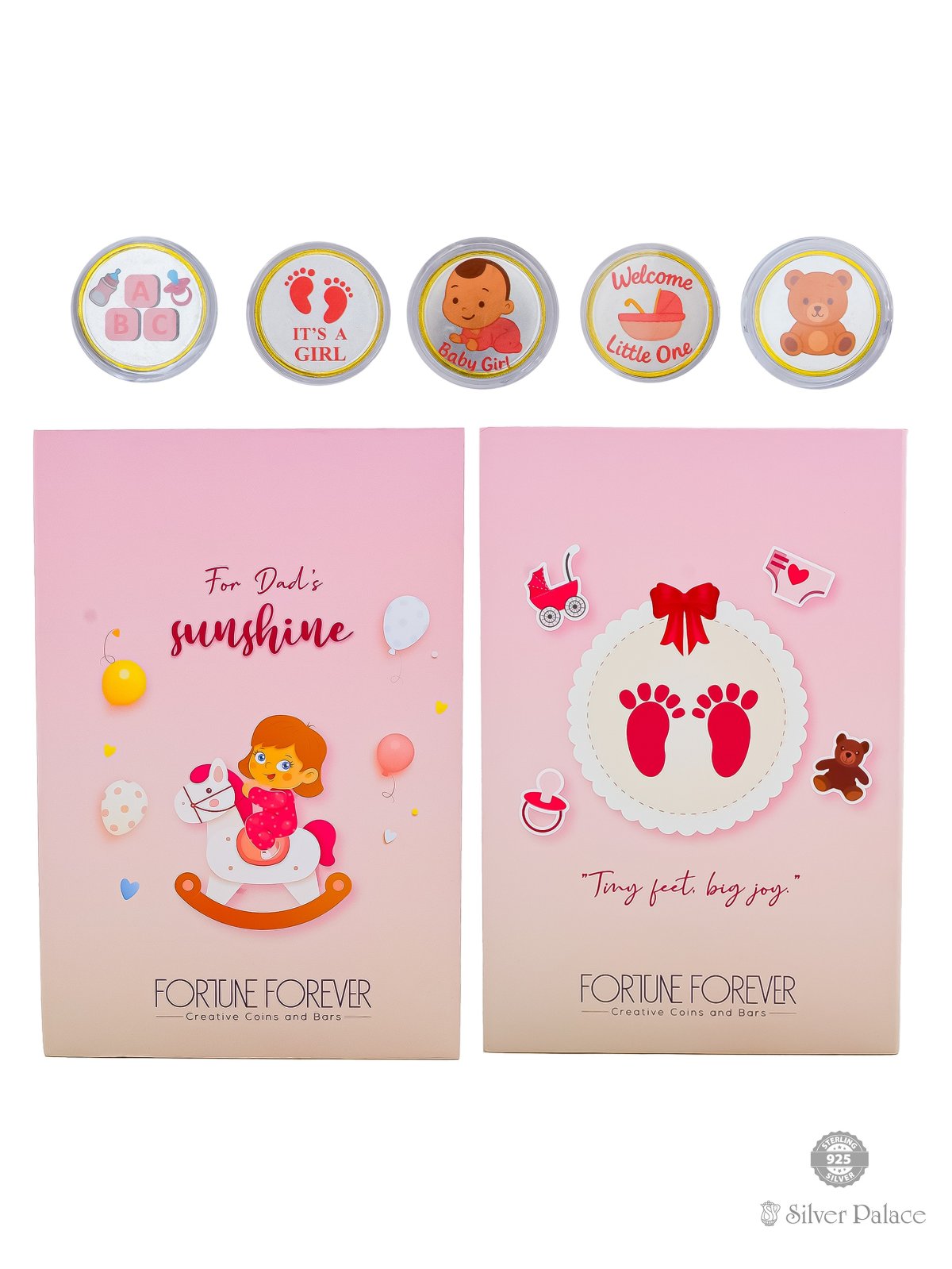 999 pure silver gift coin for new born baby functions