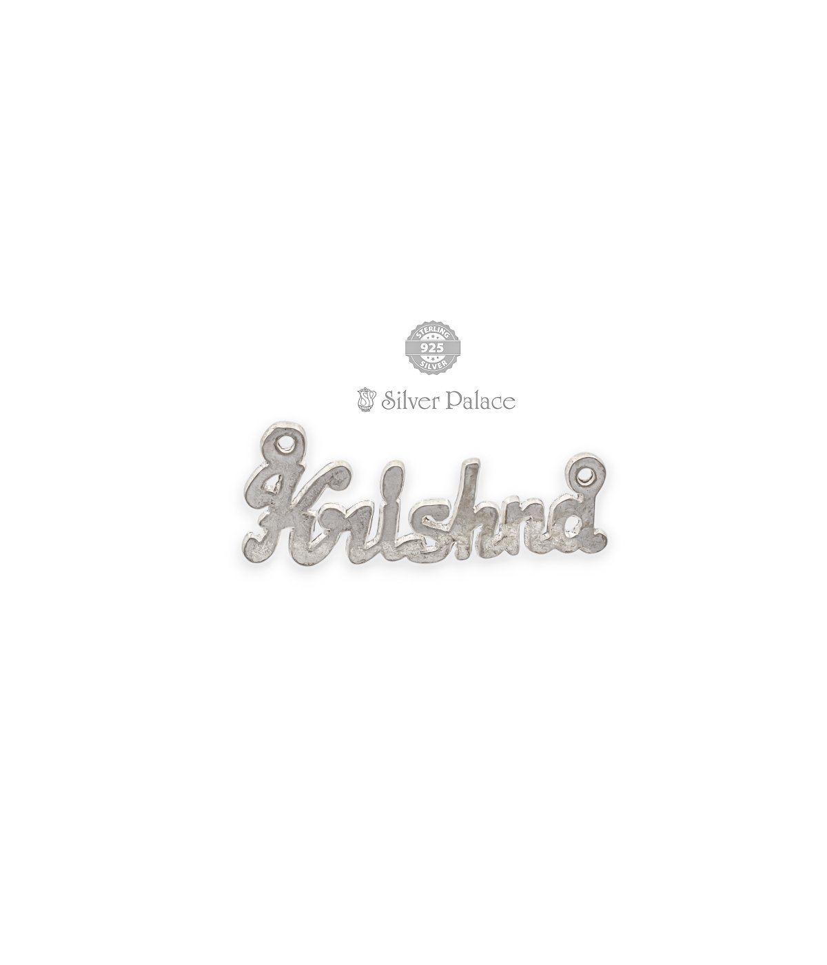 92.5 SILVER CUSTOMIZED KRISHNA NAME PENDANT VI-KO COLLECTION