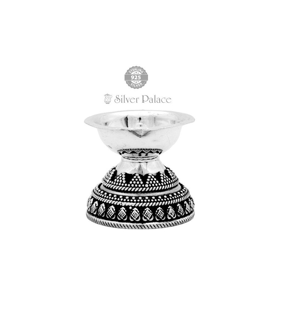 92.5 Pure Silver Lamp For Pooja Silver Palace