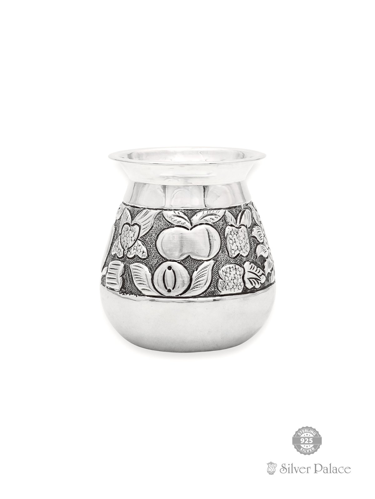 925 OXIDISED SILVER FRUITS NAGAS DESIGN SOMBU FOR DAILY USE 