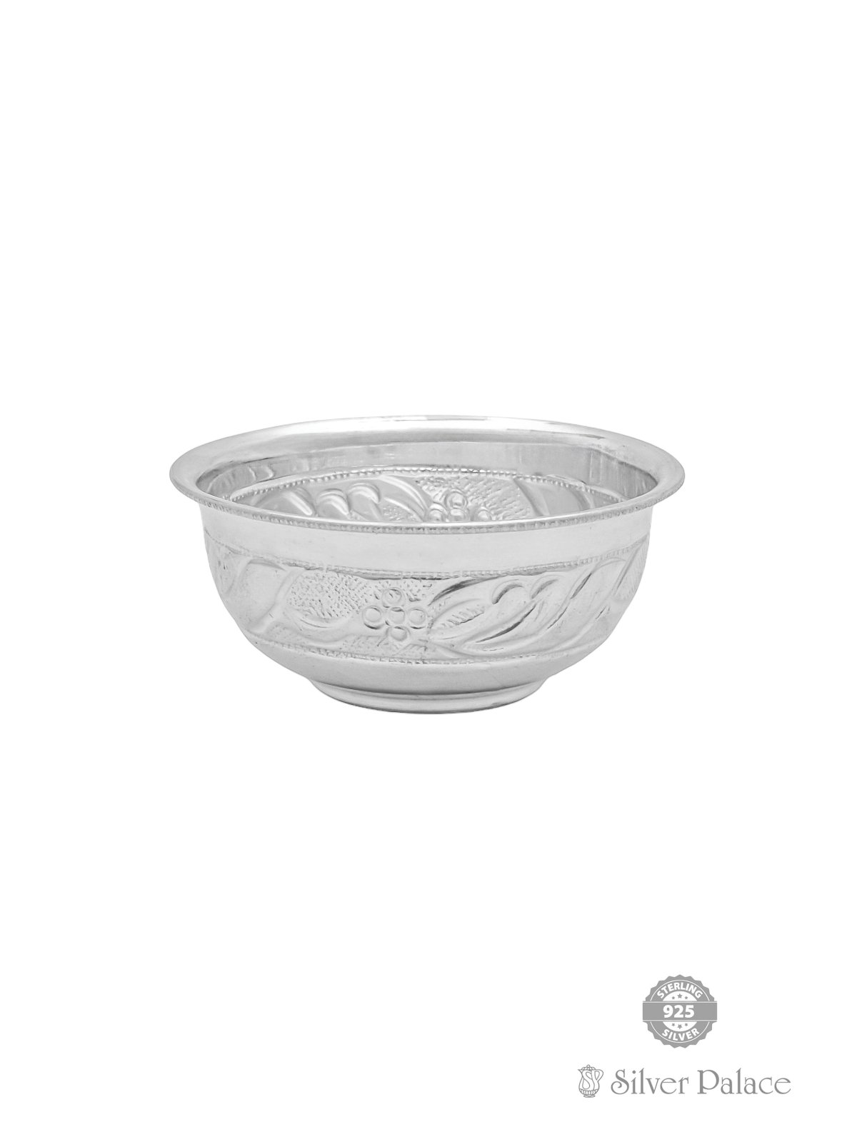 925 PURE SILVER FLORAL NAGAS BOWL FOR KIDS 