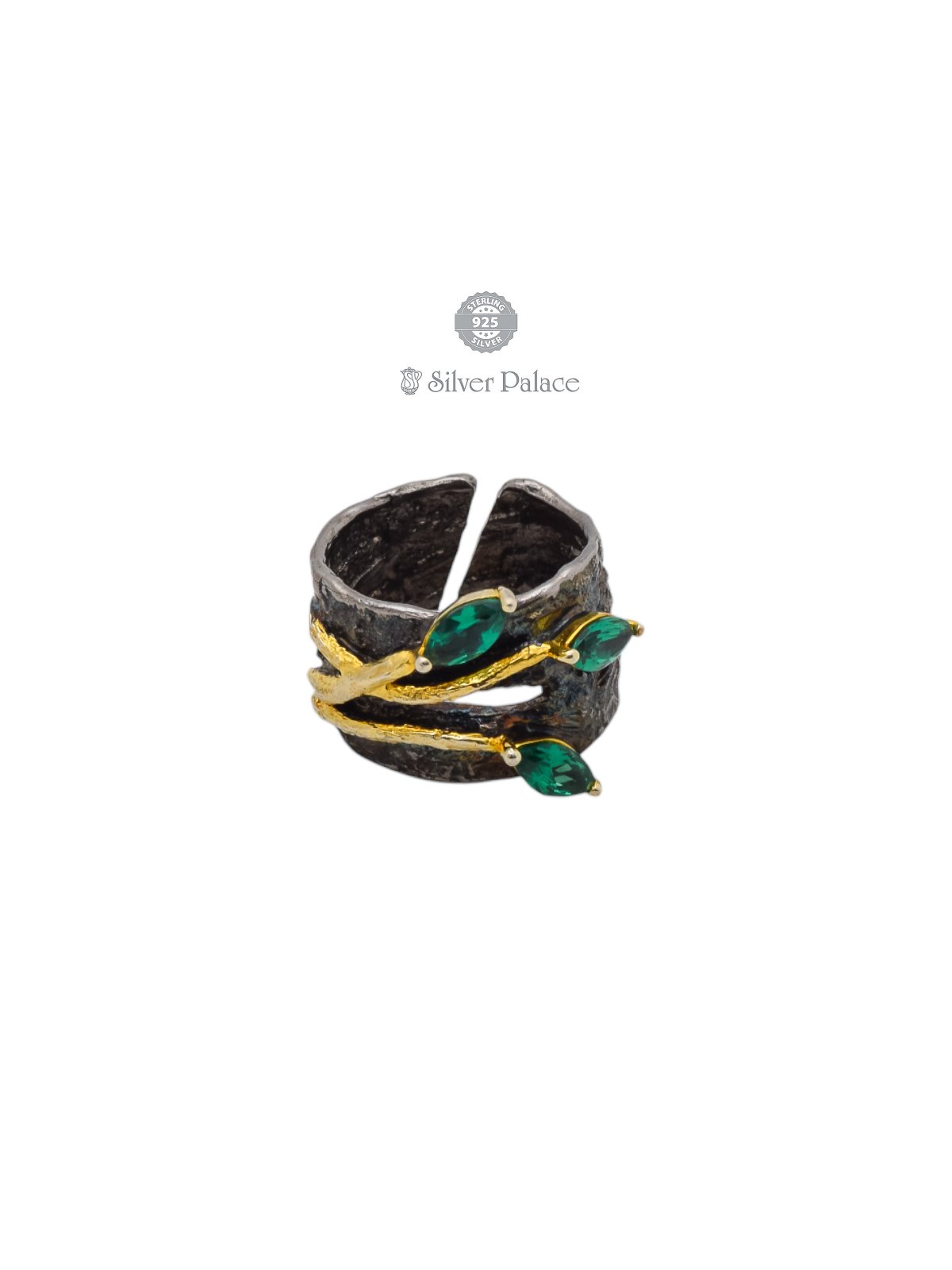 92.5 SILVER ADJUSTABLE FASHION RING FOR WOMEN TRISHE COLLECTION