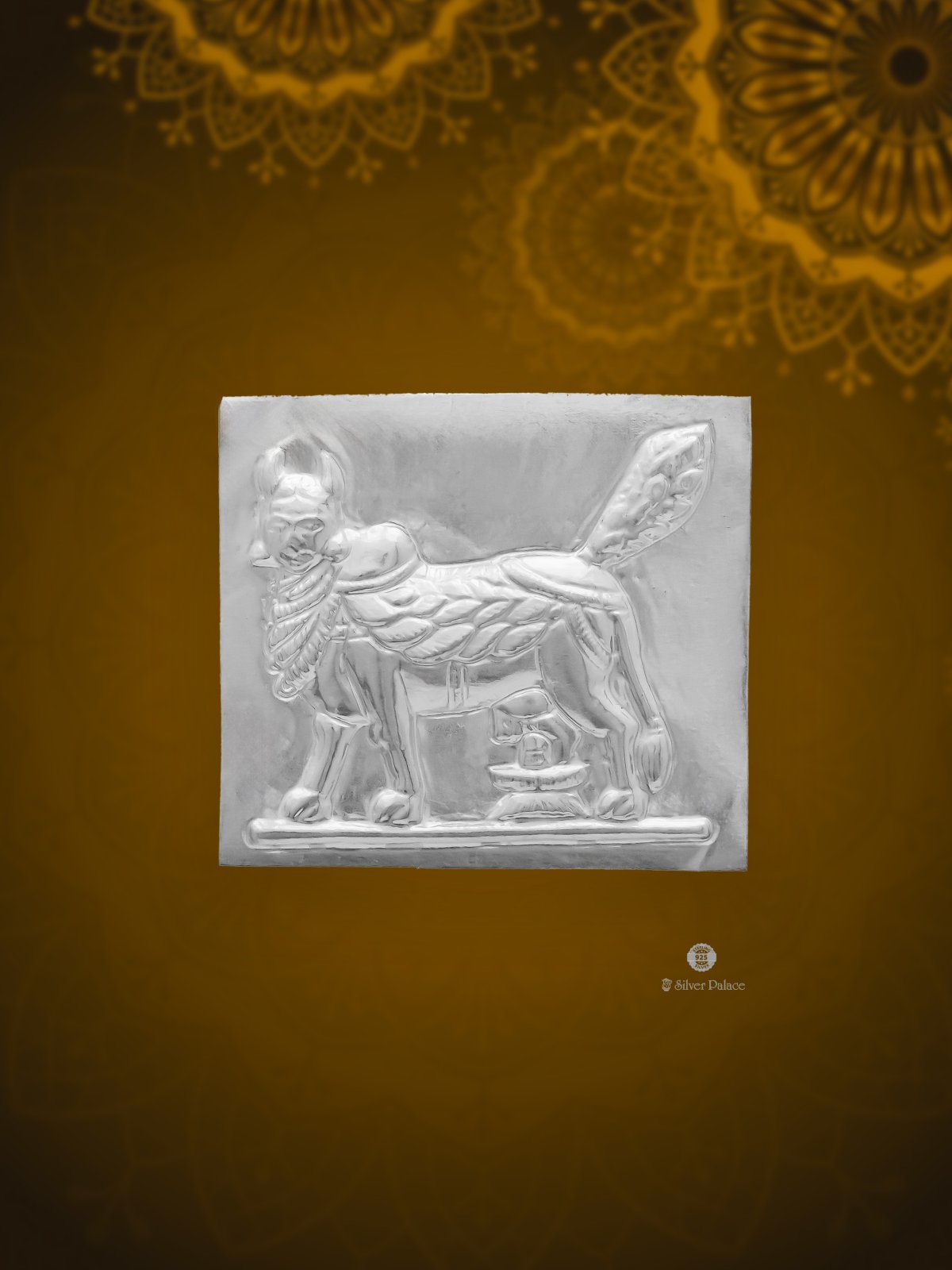 925 SILVER KAMADHENU SILVER SHEET FOR POOJA USE SHRI COLLECTION 