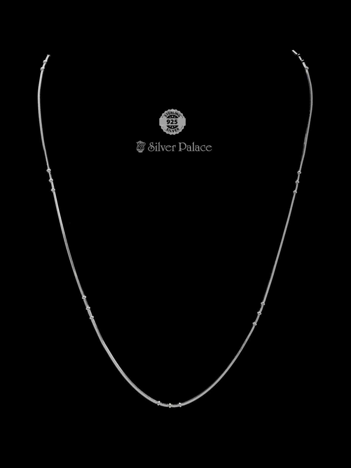 925 STERLING SILVER AARA COLLECTION BEADED SNAKE CHAIN FOR KIDS