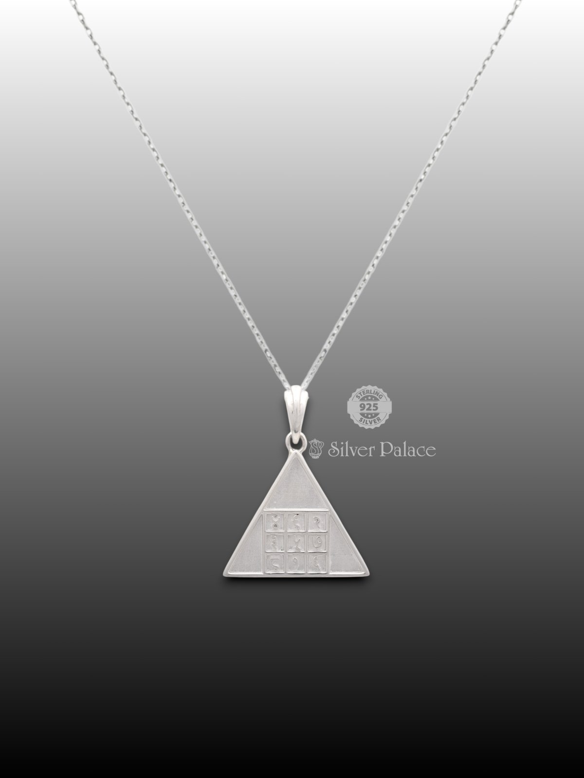 92.5 Silver Budh Yantra Pendant for Wisdom, Clarity, and Communication SHRI COLLECTION