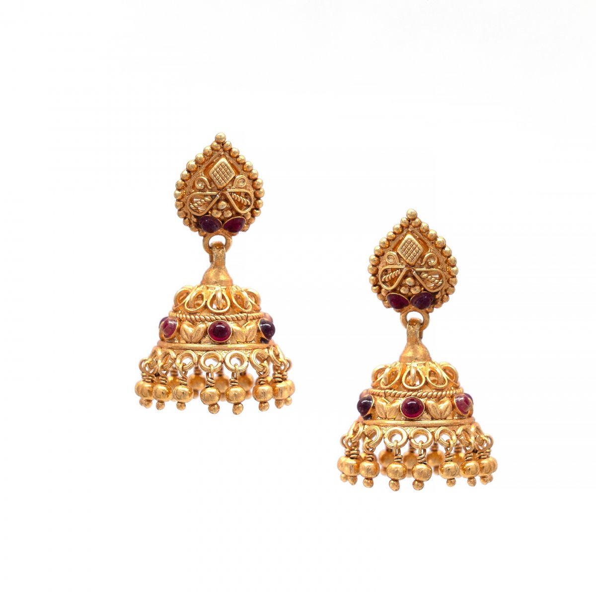 GOLD PLATED TRADITIONAL  JHUMKA FOR WOMEN & GIRLS 