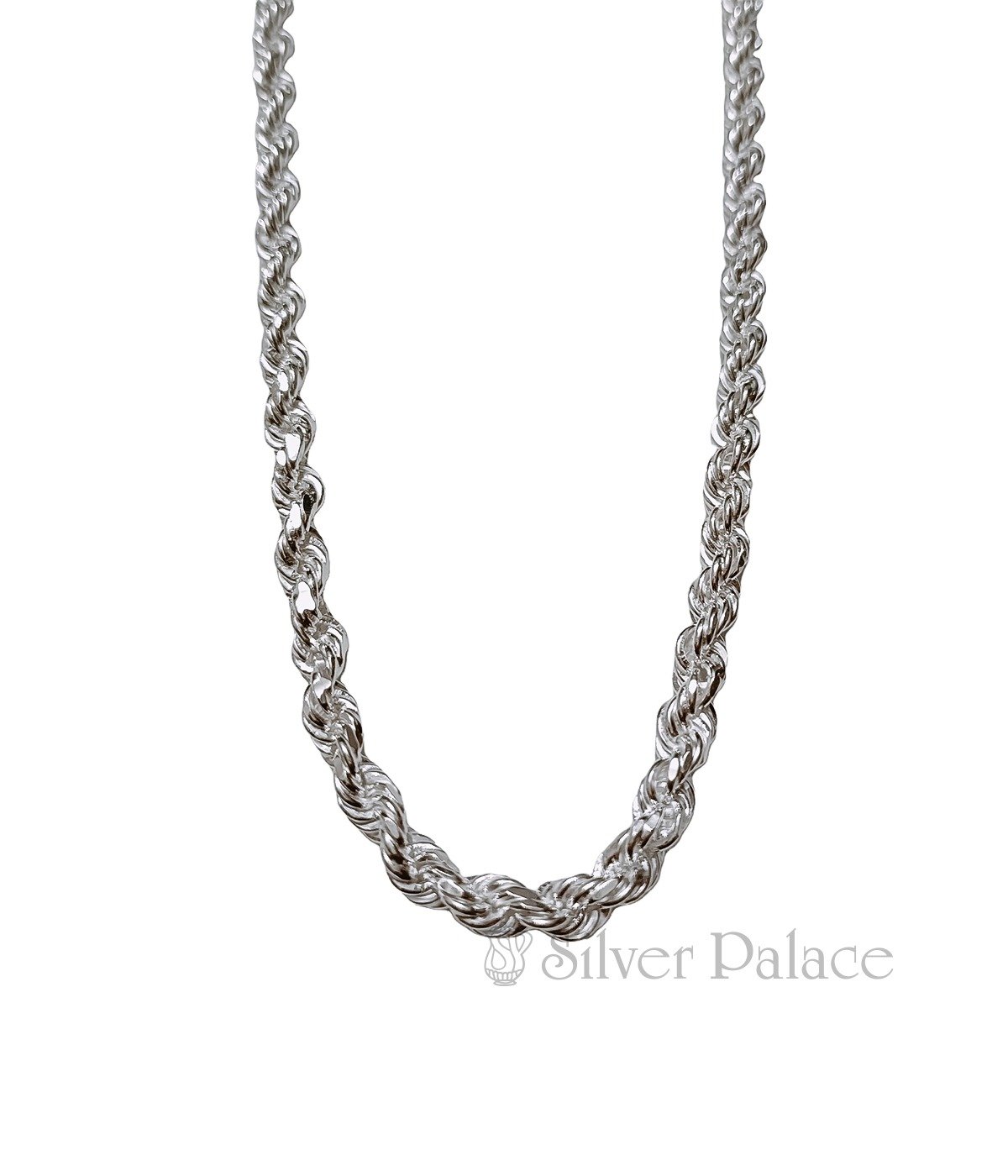 925 STERLING SILVER TWISTED LINK CHAIN FOR MEN