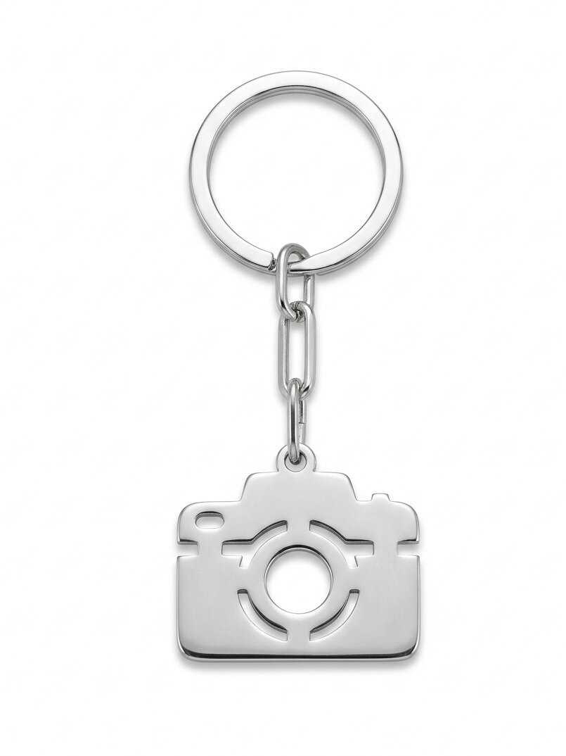 925 STERLING SILVER CAMERA KEYCHAIN FOR PHOTOGRAPHY LOVERS