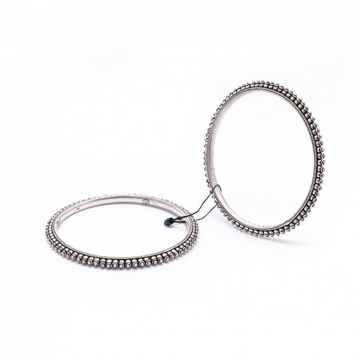 925 OXIDISED SILVER BANGLE FOR GIRLS 