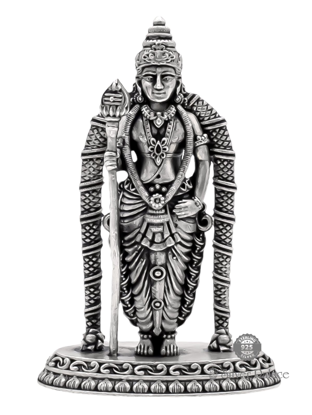 925 STERLING SILVER LORD THIRUTHANI MURUGAN LC STATUE                  