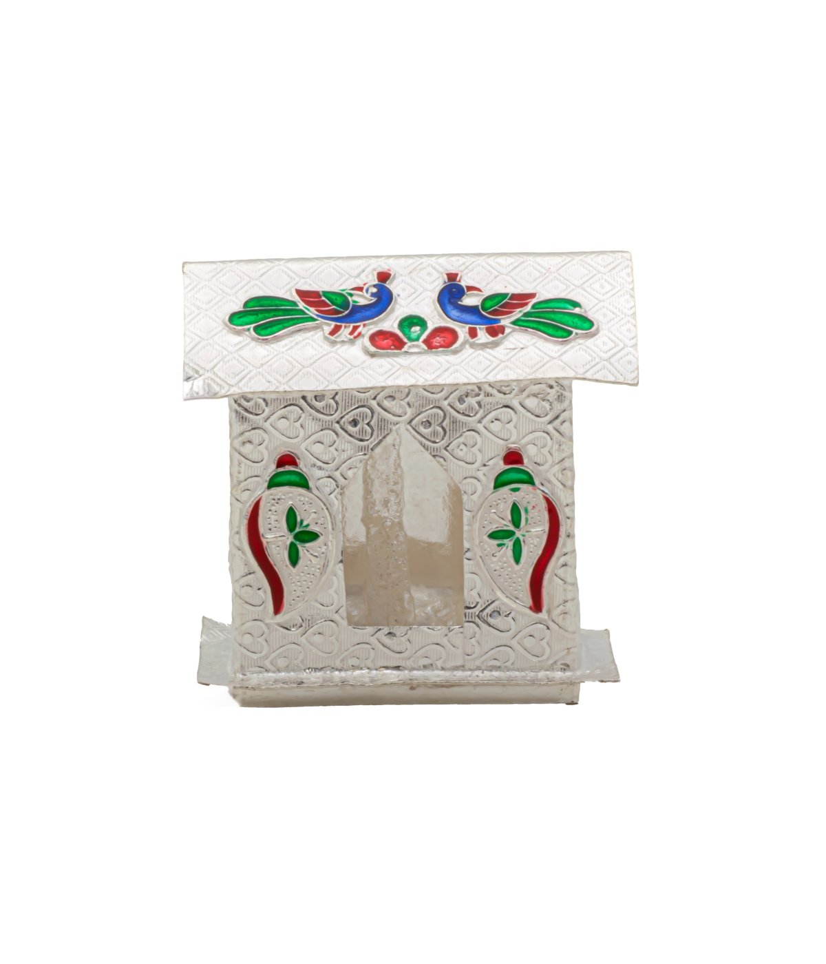 92.5 Silver Small House For Pooja Decorations