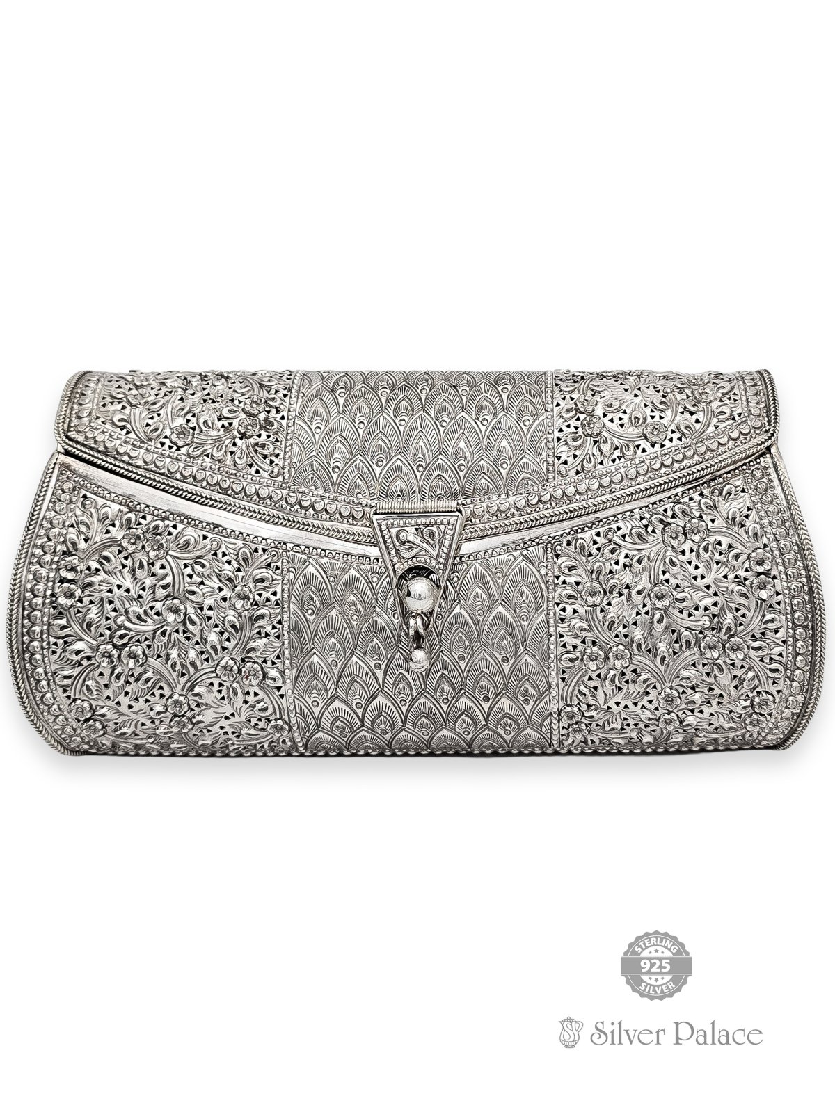 925 STERLING SILVER EYE WITH FLORAL NAGAS PURSE FOR GIRLS