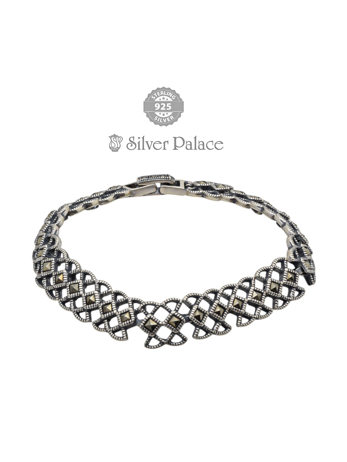 925 Sterling Silver Vintage Filigree Bracelet for Women Prite Collection