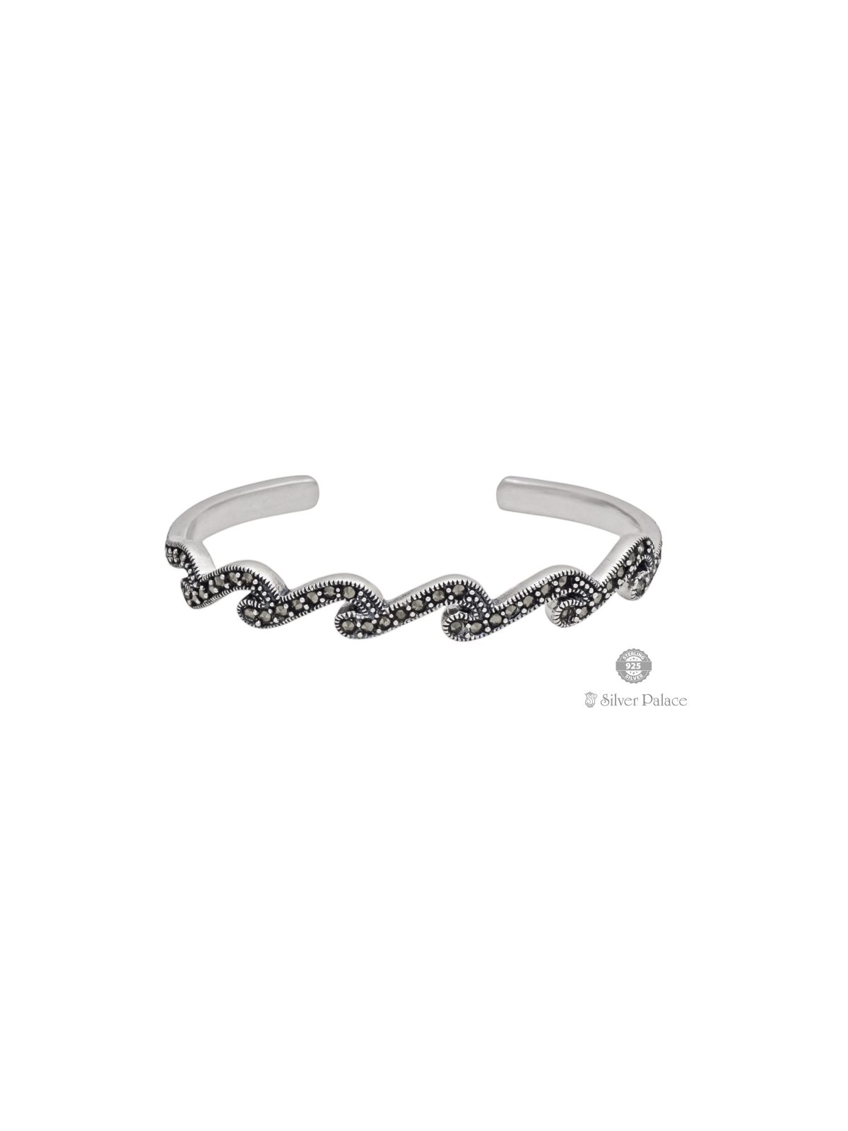 925 OXIDISED SILVER ZIG ZAG DESIGN MARCA KADA FOR GIRLS PRITE COLLECTION 