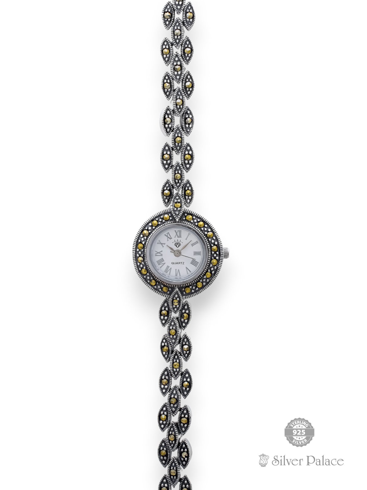 925 OXIDISED SILVER MARCA DESIGN LADIES WATCH FOR GIFTING 