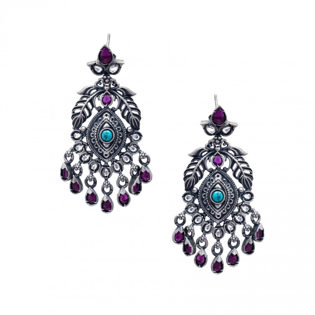 92.5 OXDIZED SILVER JHUMKA FOR WOMEN & GIRLS 