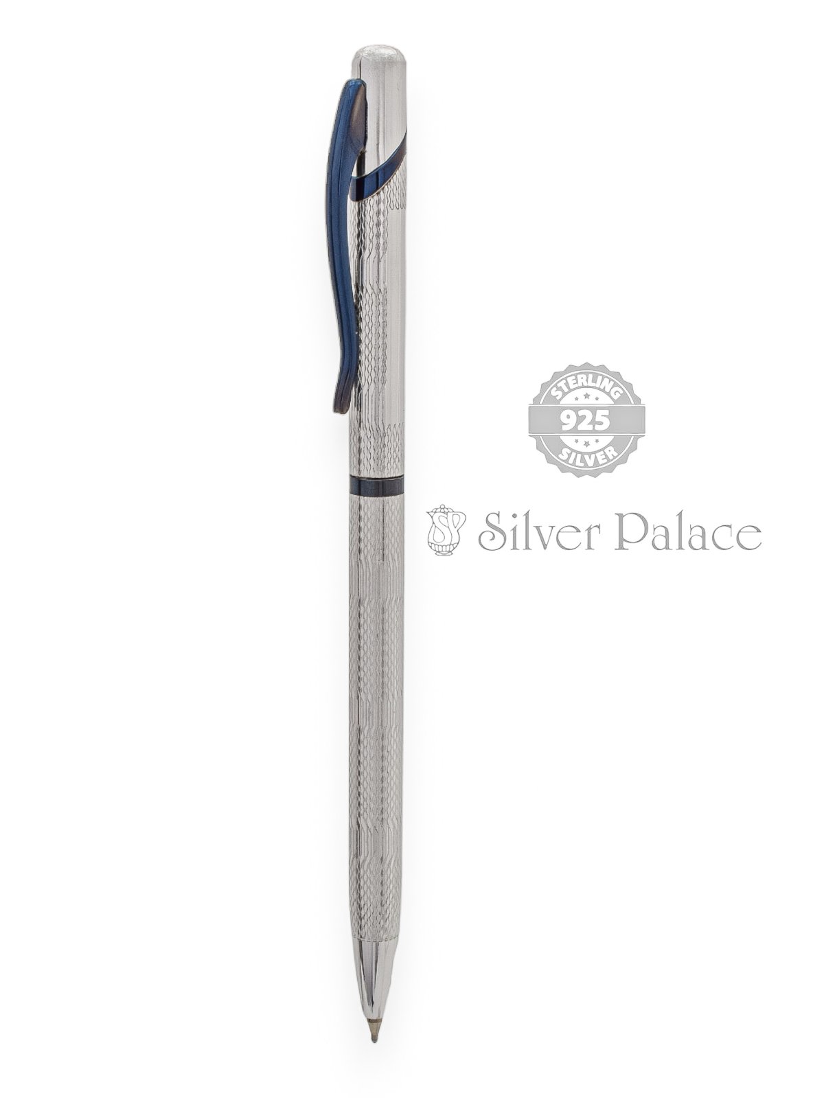 92.5 Pure Silver Ballpoint Pen Luxury Writing Instrument