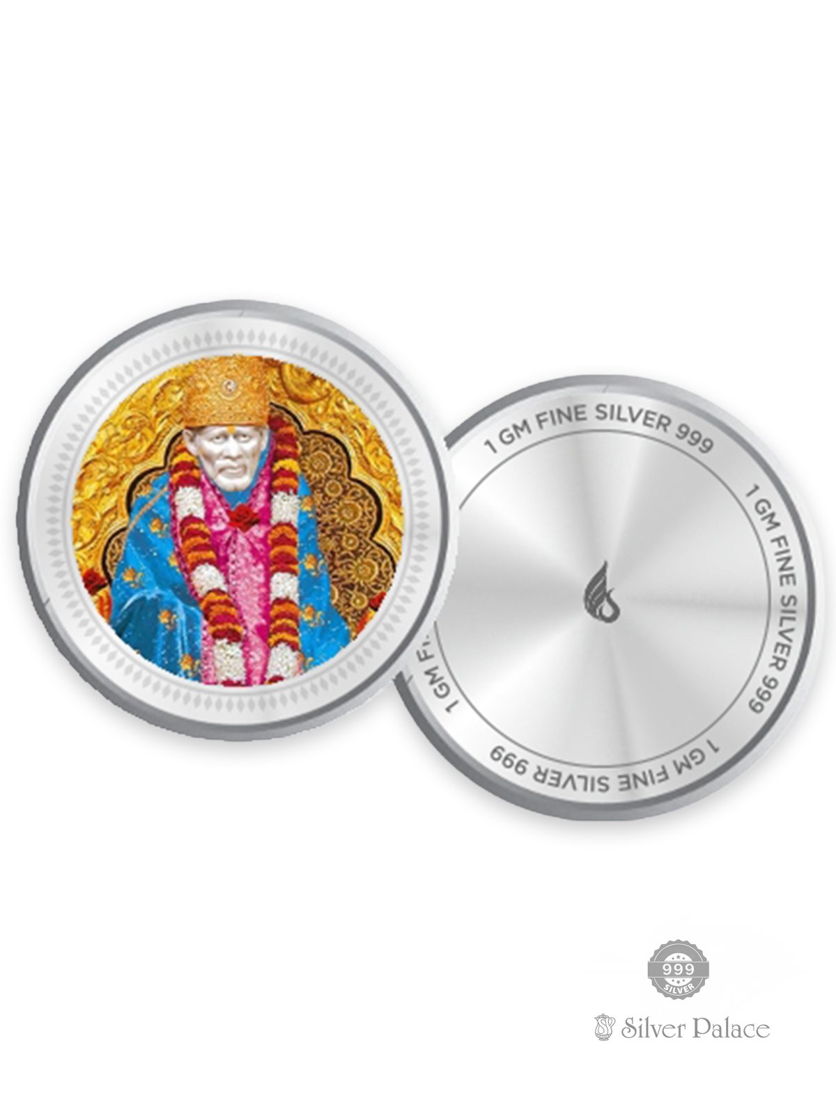 999 PURE SILVER SAI BABA COIN BOX FOR GIFTINGS