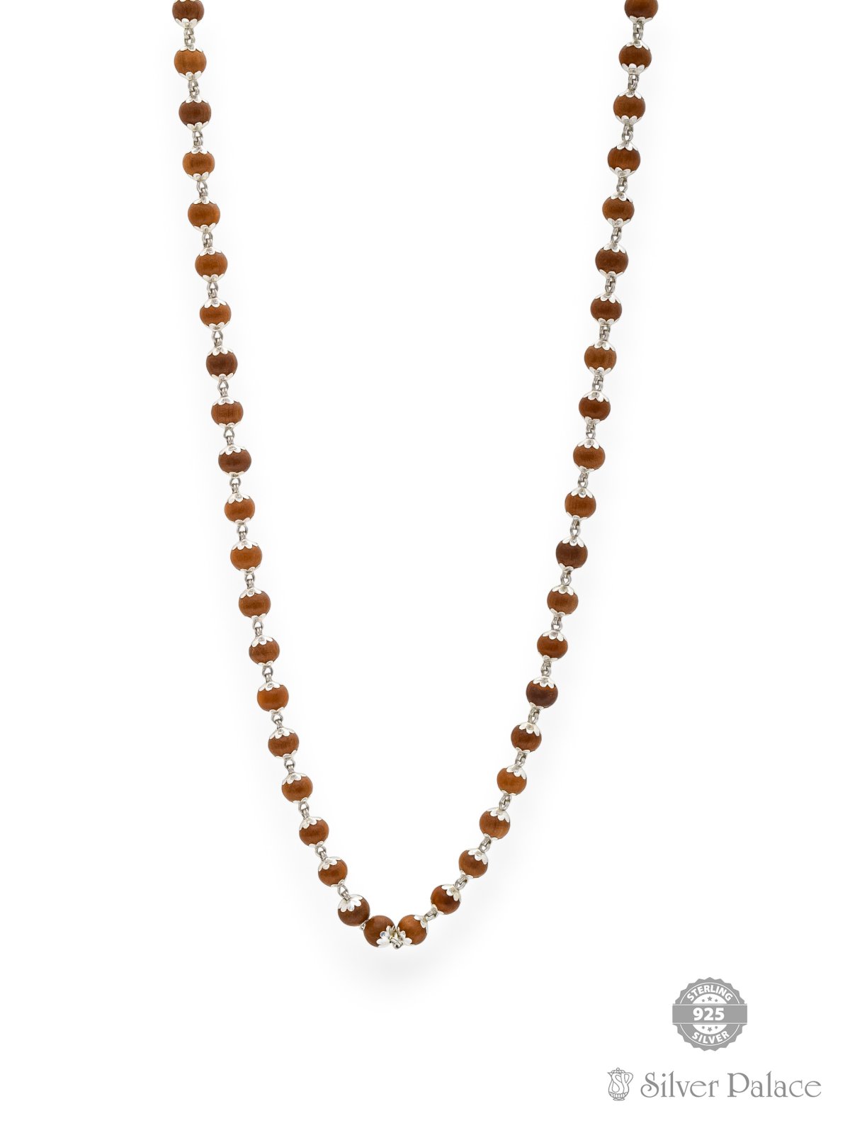 925 STERLING SILVER SANDAL MAALA WITH 54 BEADS