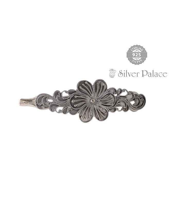 OXIDISED SILVER FANCY DESIGN HAIR PIN FOR WOMENS 