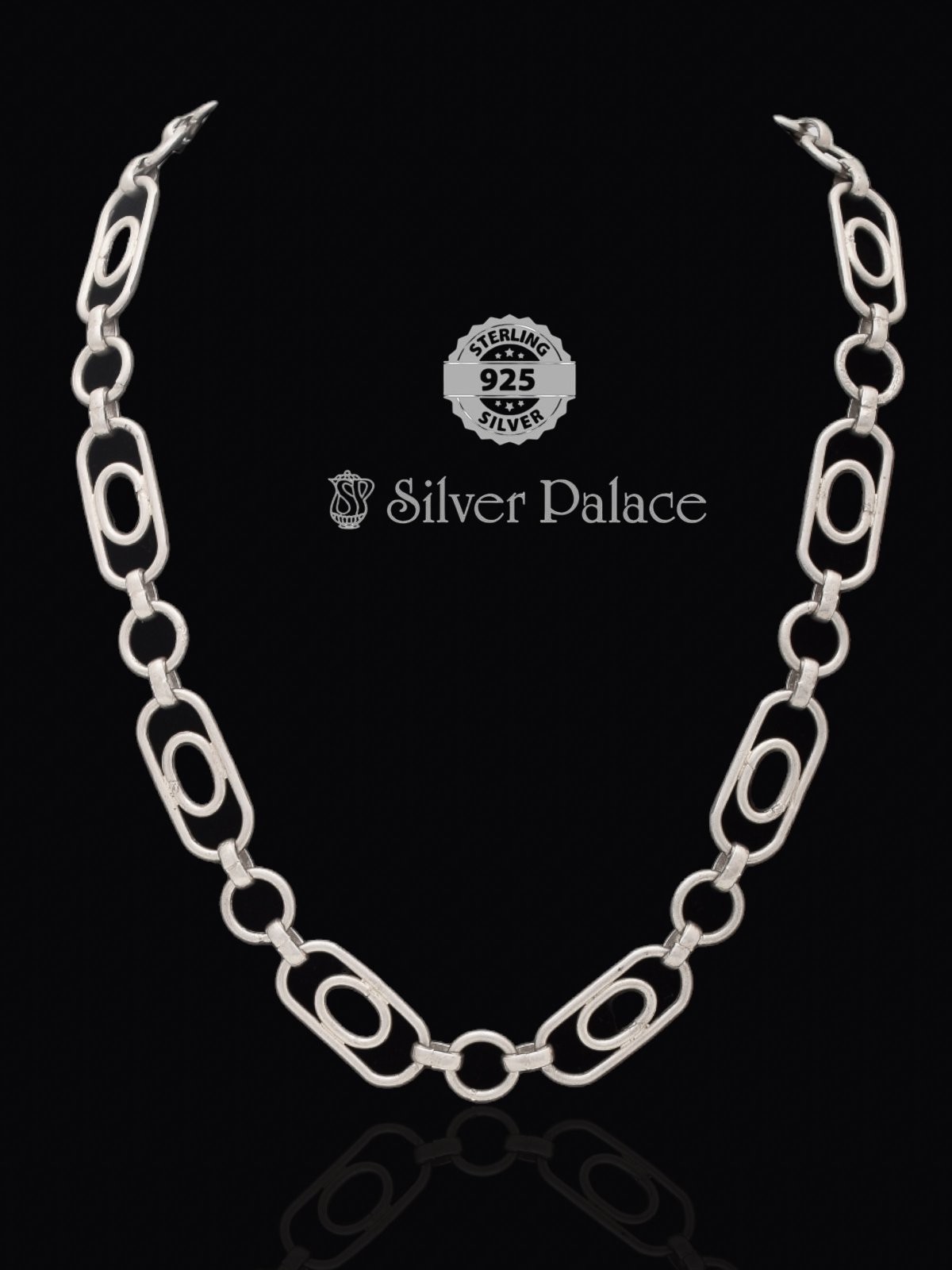 925 STERLING SILVER FUSION LINK CHAIN FOR MEN 