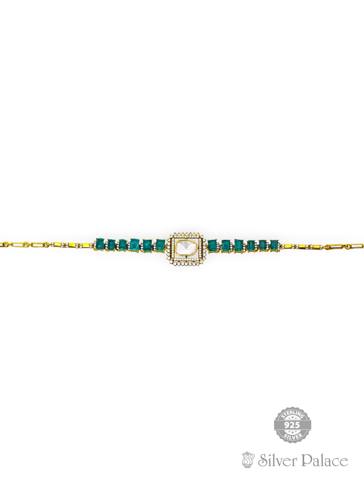 925 SILVER GOLD POLISHED VICTORIAN DESIGN CHOKER FOR GIRLS ANITE COLLECTION 