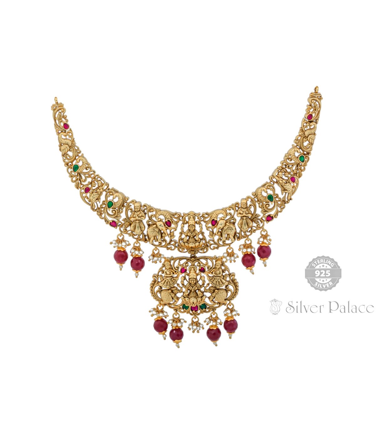 ANITE COLLECTION LAKSHMI PENDANT GOLD POLISH NECKLACE FOR WIFE