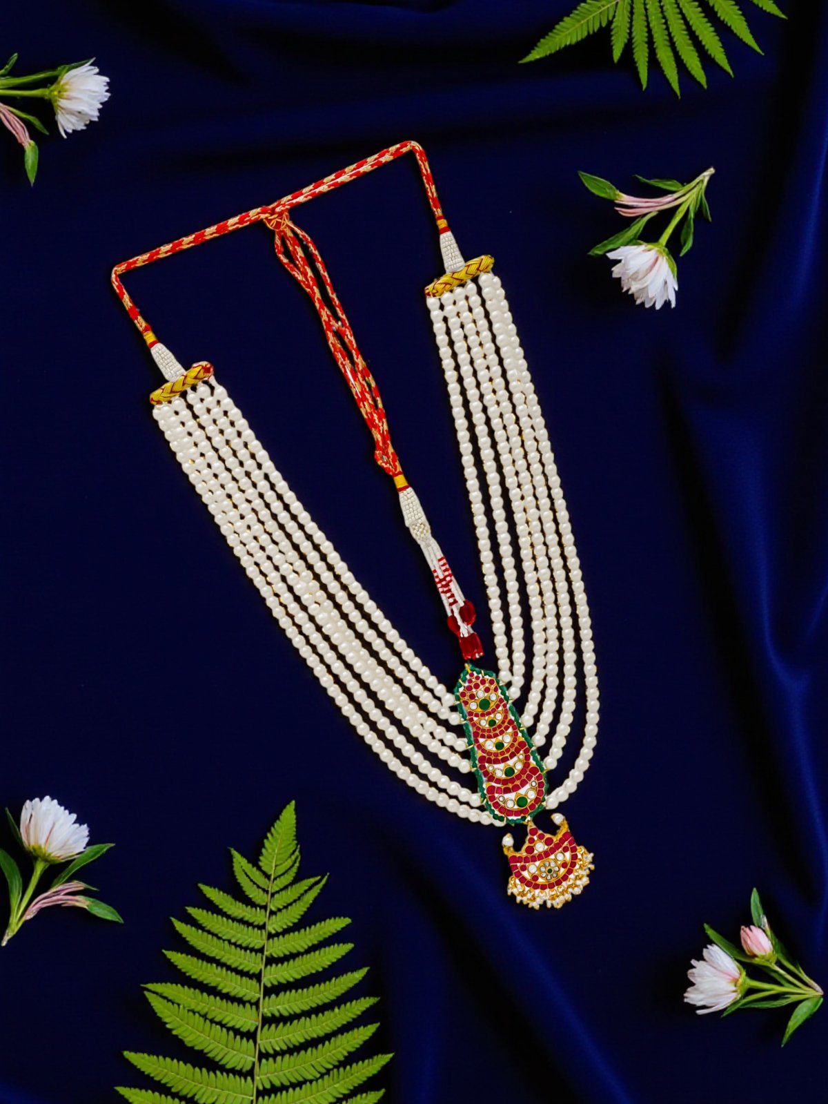 925 SILVER GOLD POLISHED PENDANT PEARL NECKLACE FOR WOMEN ANITE COLLECTION 