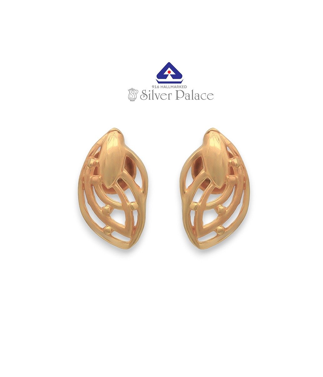Pure Gold 916  With Kanche Collections fancy Earrings for adults