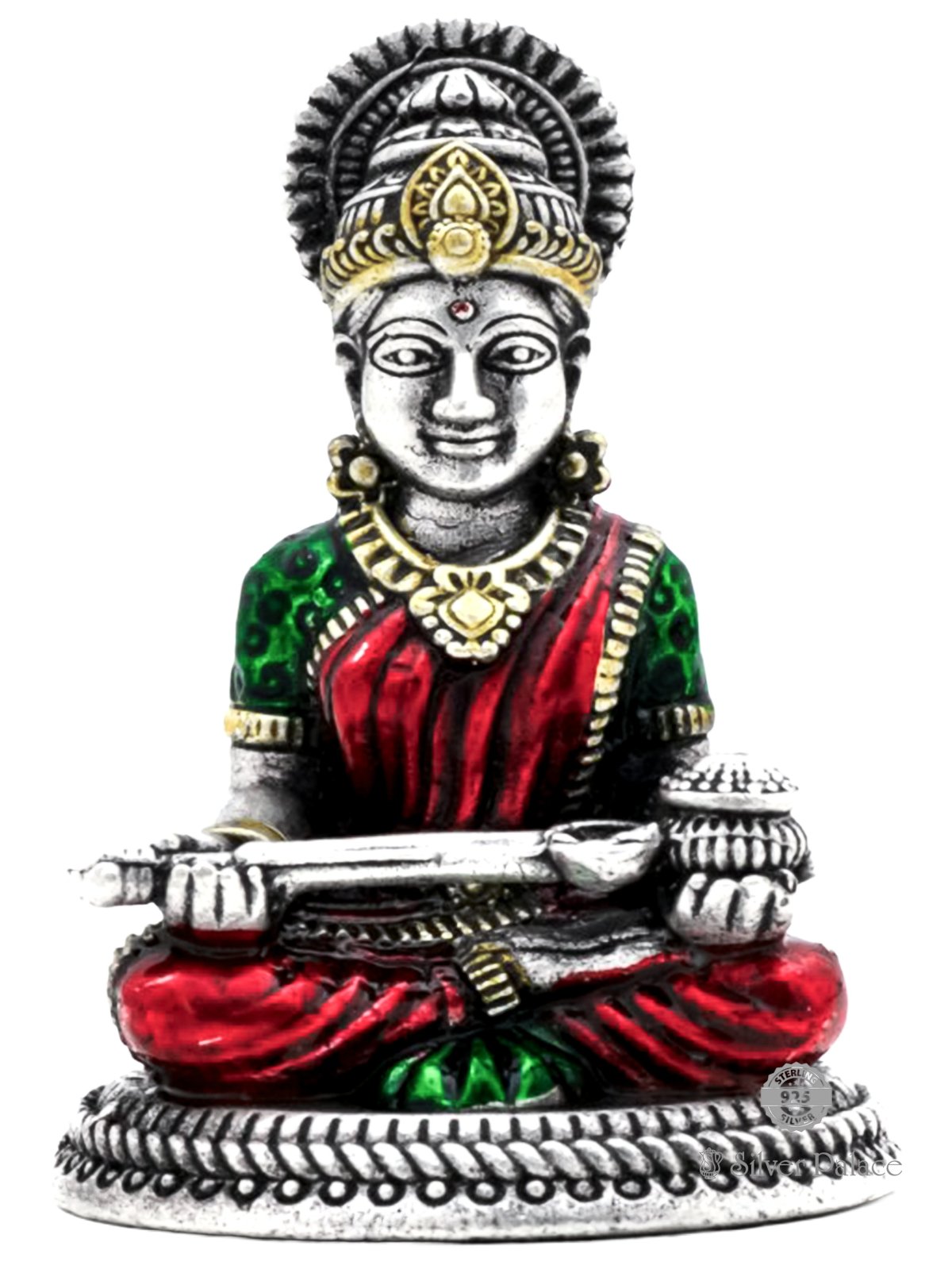 925 ANTIC FINISH ANNAPOORNI LC IDOL FOR POOJA