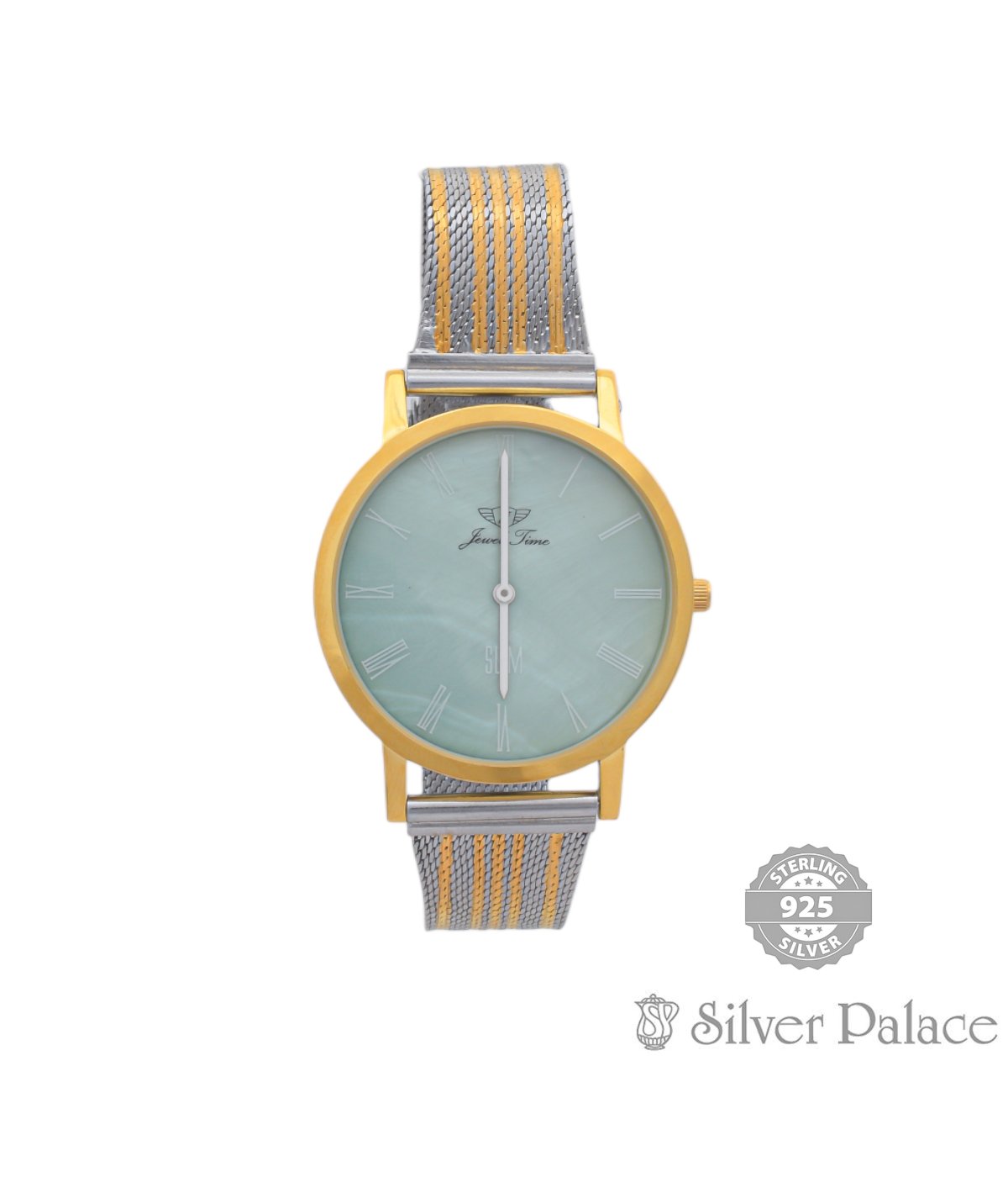 92.5 STERLING SILVER TWO TONE UNISEX WATCH