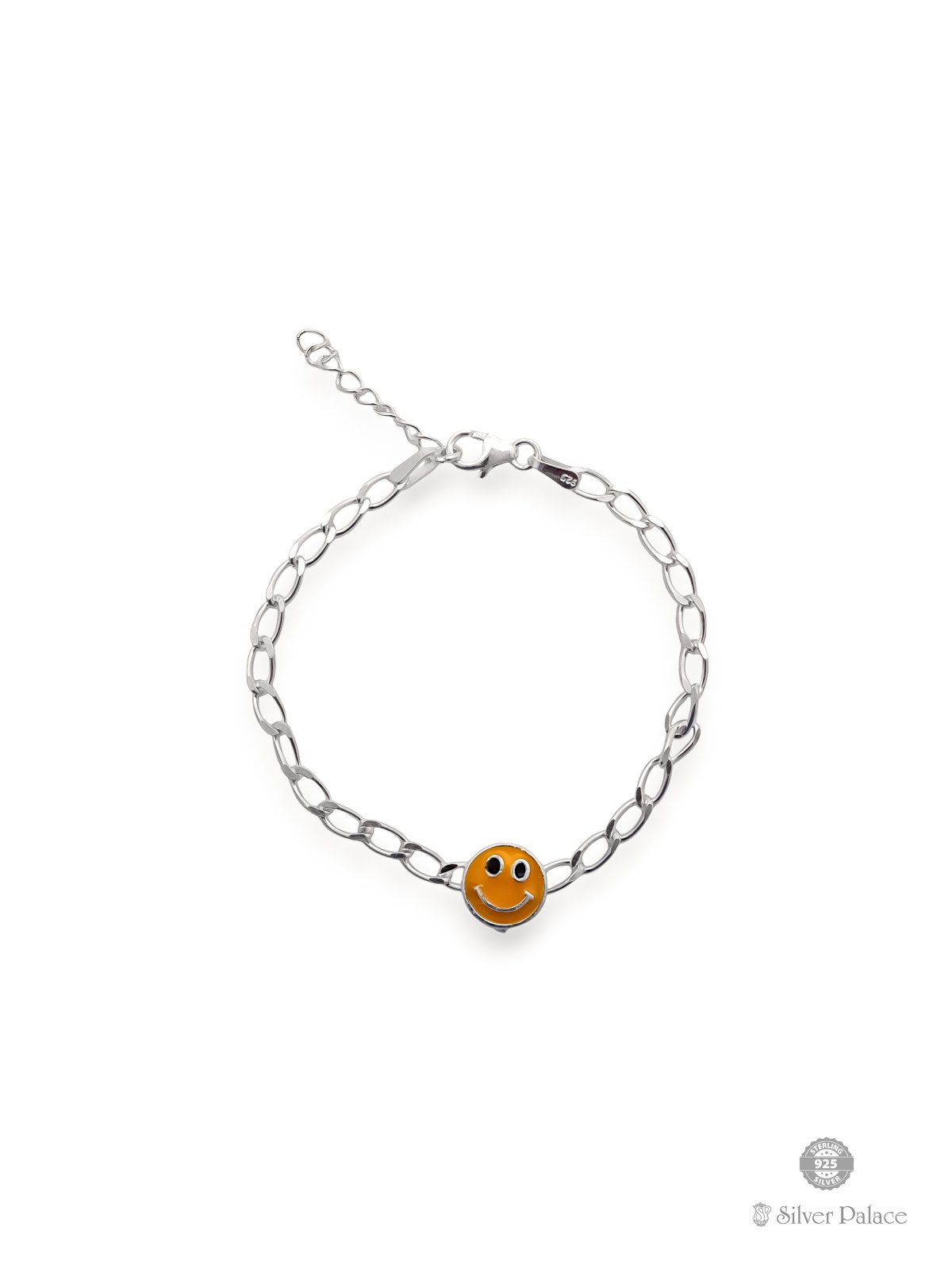 925 STERLING SILVER SMILY DESIGN RAKHI BRACELET FOR GIRLS 