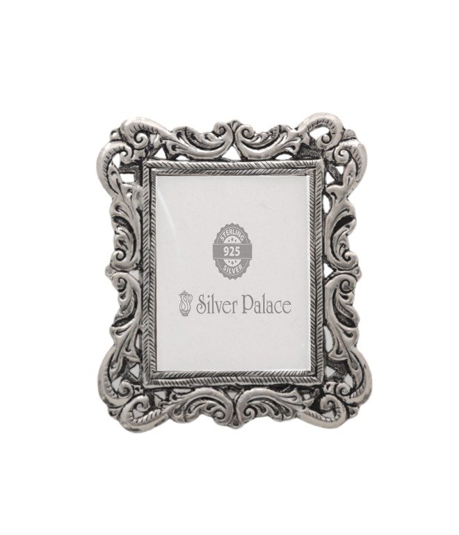925 PURE SILVER PHOTO  FRAME WITH FANCY DESIGN