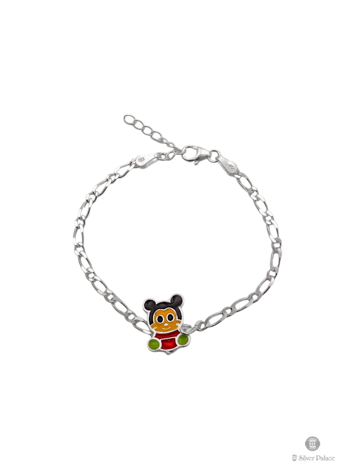 925 SILVER MICKEY MOUSE RAKHI BRACELET FOR KIDS ARJITA COLLECTION 