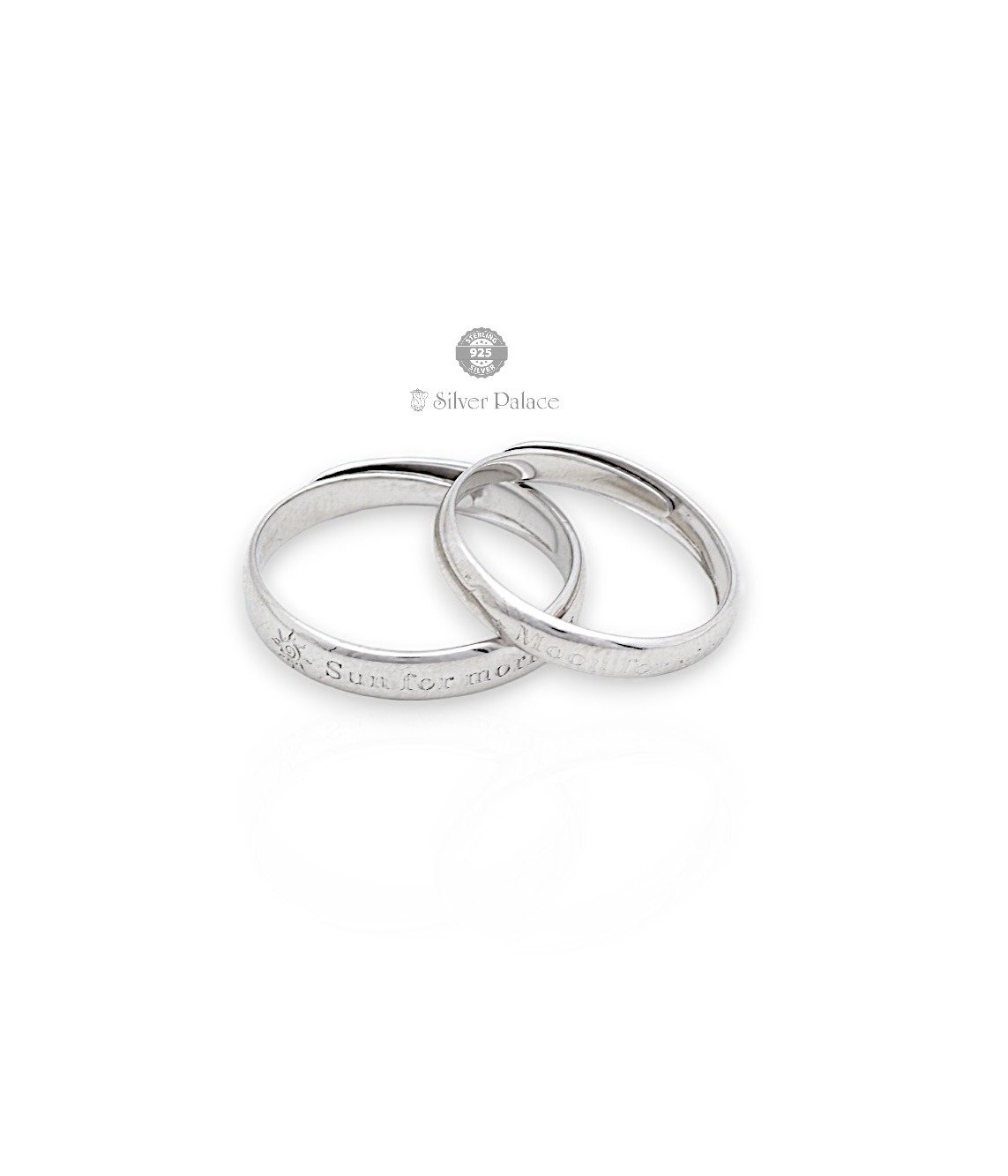 925 STERLING SILVER  Couple Rings Combo for Valentines Day