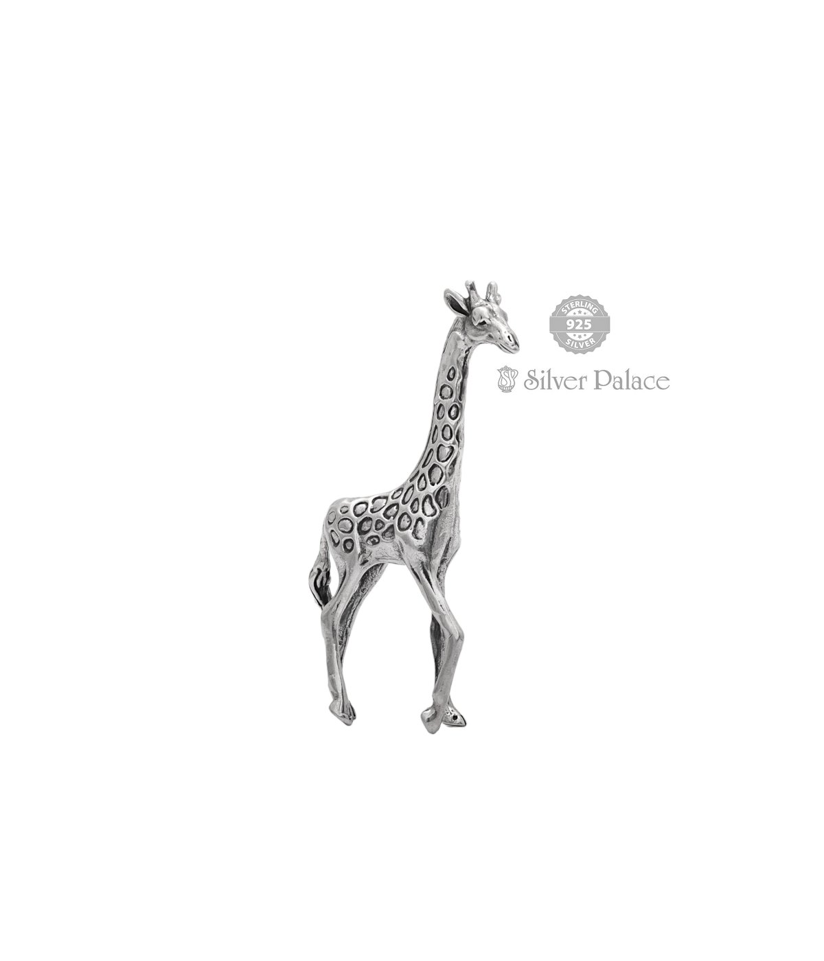 92.5 OXIDIZED SILVER AVIDA COLLECTION GIRAFFE IDOLS FOR KIDS GIFT