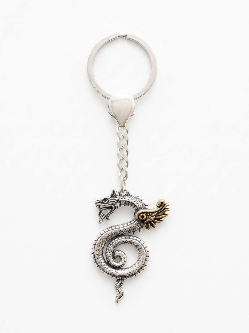 925 SILVER DRAGON KEY CHAIN