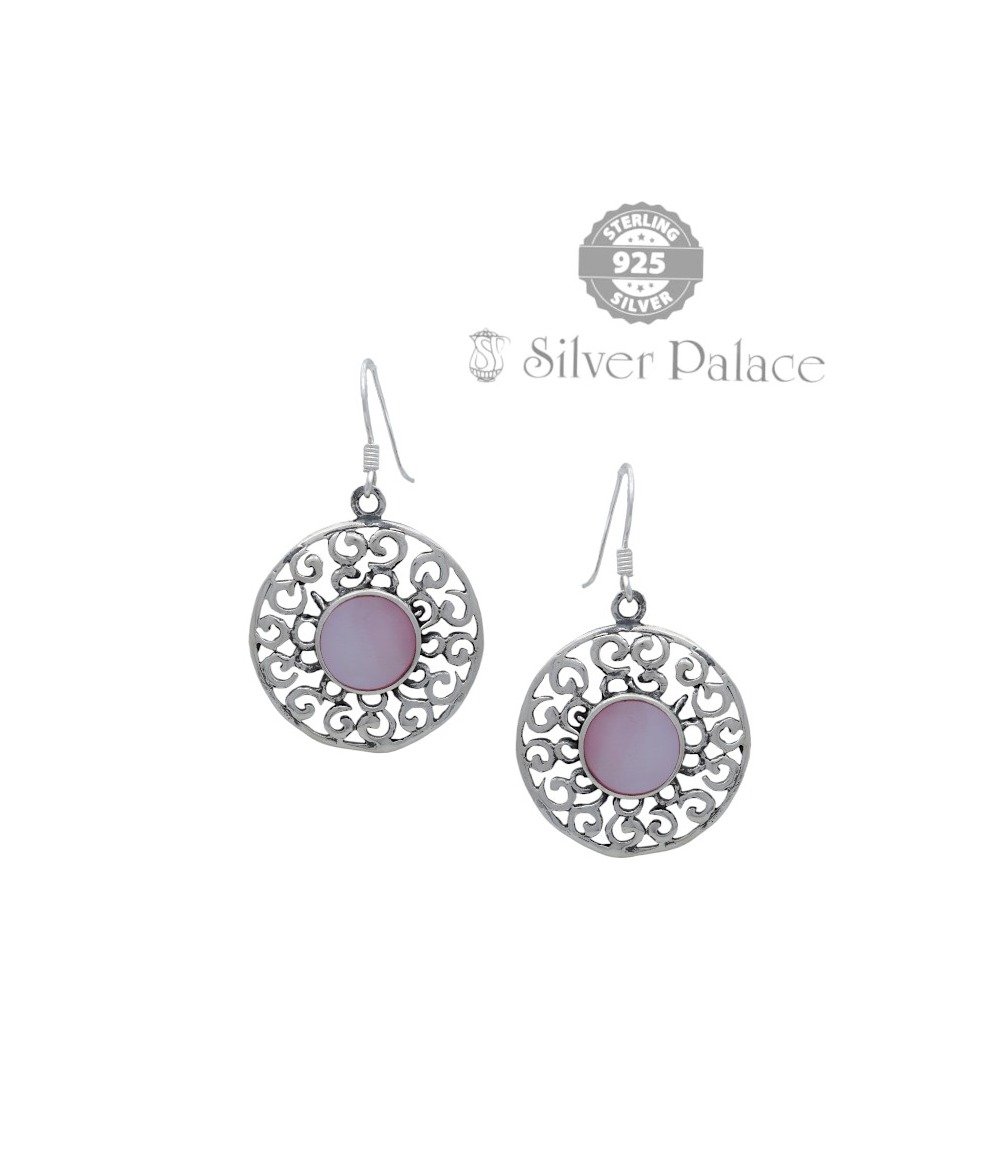925 Silver Trishe Collection With Round Shape Earring For Womens