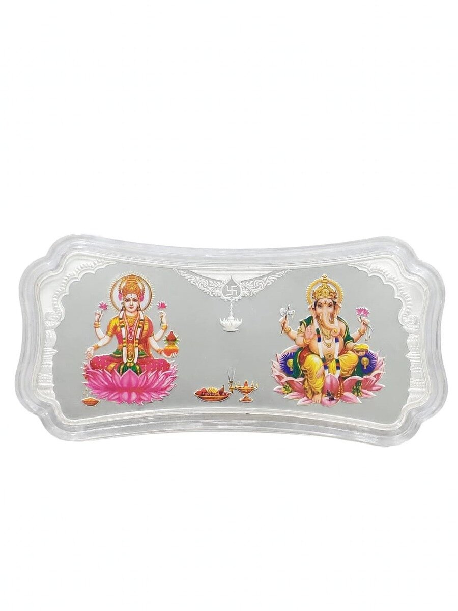 999 PURE SILVER LAKSHMI & GANESH COIN – Prade Collection