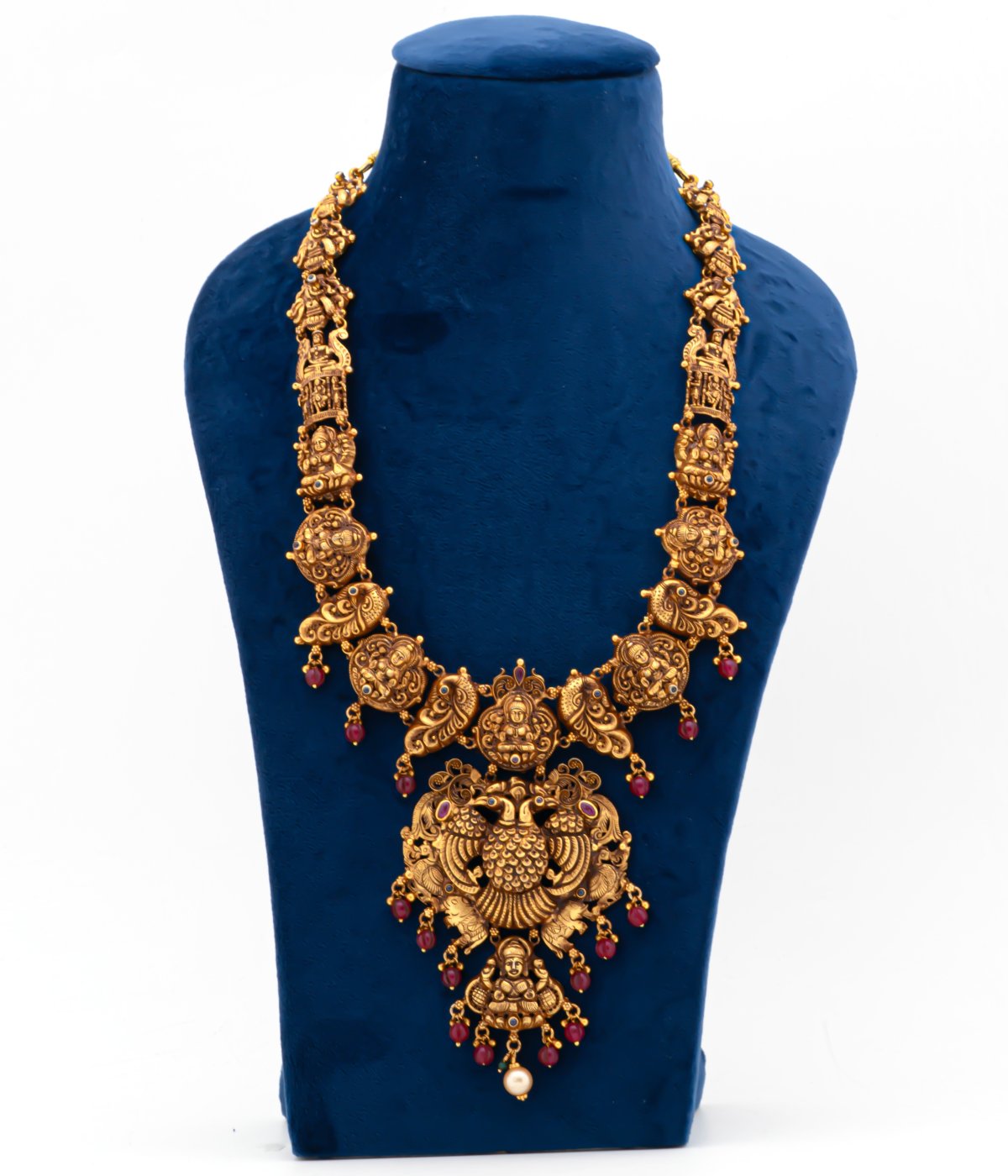 Gold Plated gajalaxmi necklace For Girls And Women