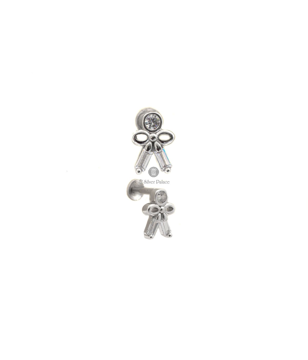 925 Silver Titsy Bitsy Collection Solitaire Doll Design Studs Earrings for Women & Girls
