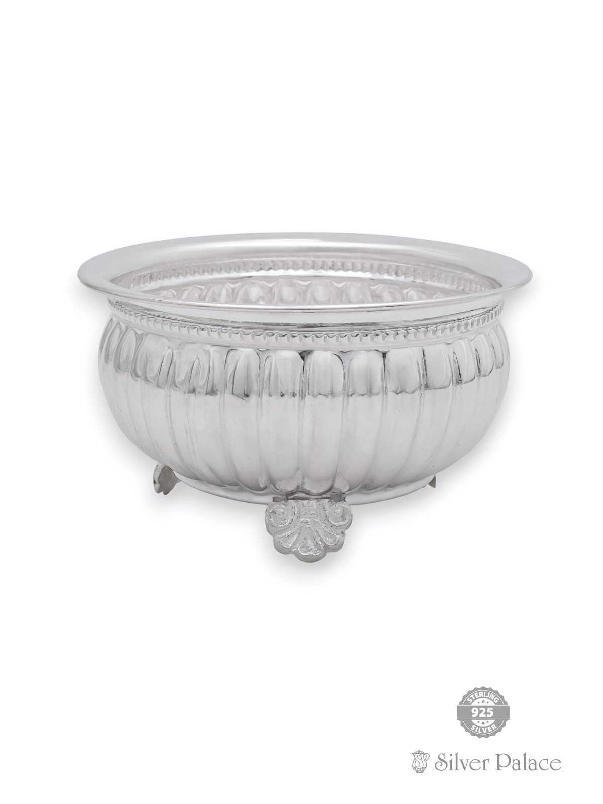 925 PURE SILVER LINE NAGAS BOWL FOR DAILY USE 