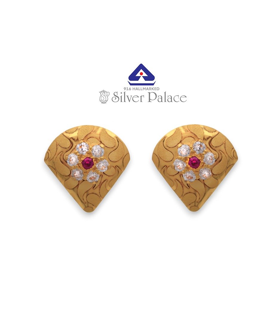 Kanche Collection Pure Gold 916 Earrings for Daily wear